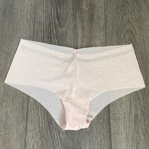 Baby pink mesh w/ rhinestones